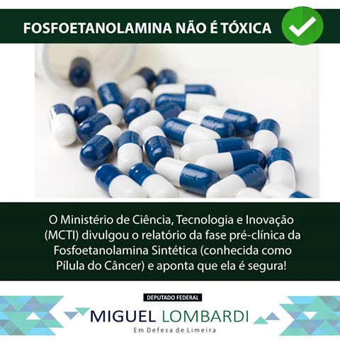 Fosfoetanolamina não é tóxica.