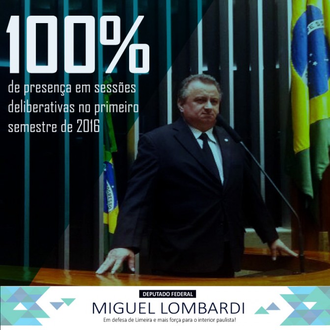 100% de presença