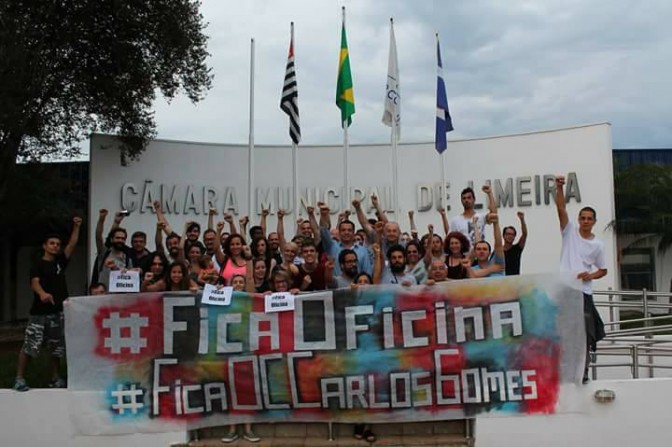 Mobilização a favor da Oficina Cultural Carlos Gomes