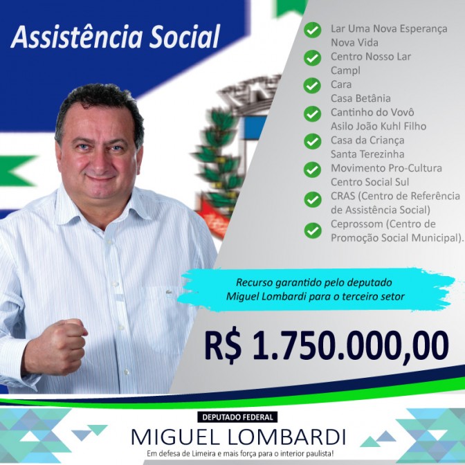 Amigo das entidades assistenciais!