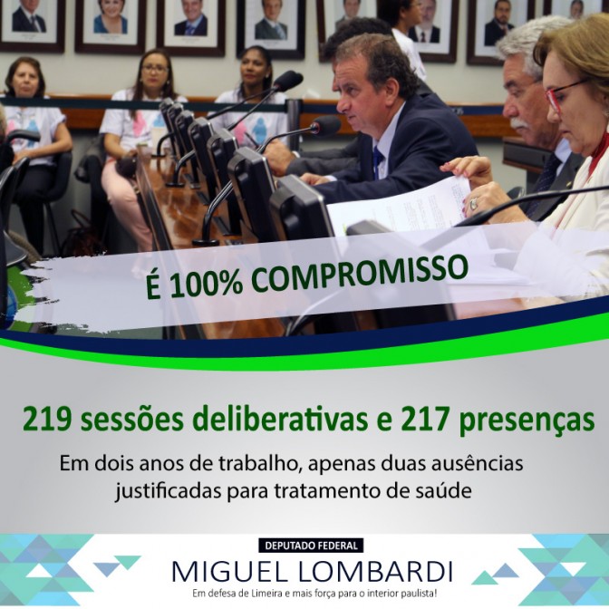 99,1% de presença em 2 anos