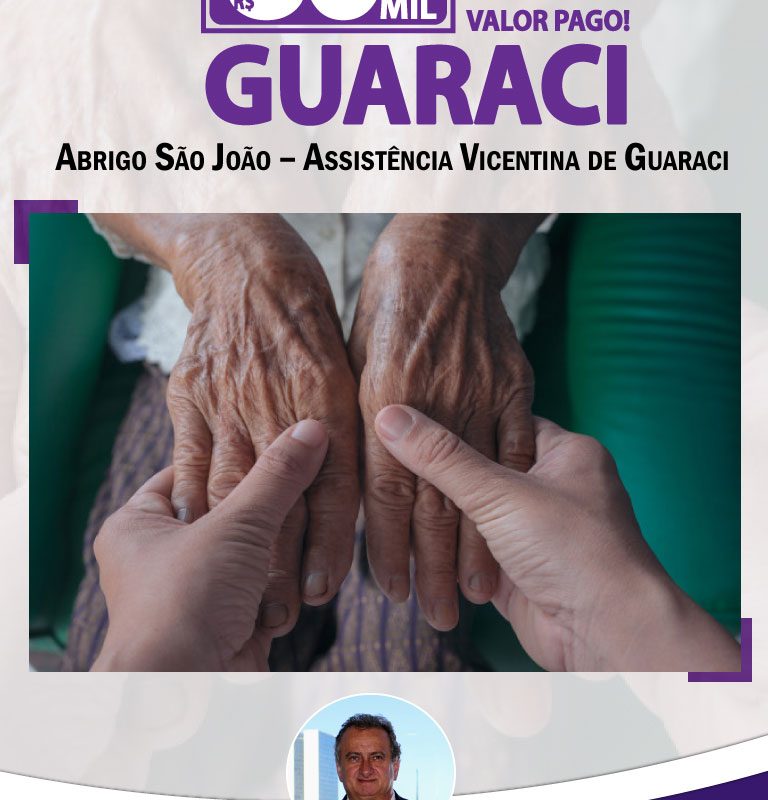 Miguel socorre idosos de abrigo de Guaraci