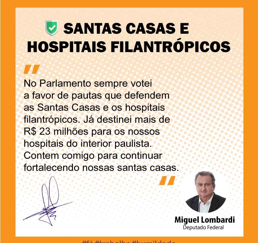 Apoio à mobilização das santas casas e hospitais filantrópicos