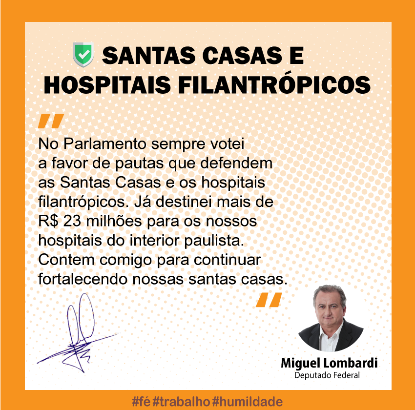 Apoio à mobilização das santas casas e hospitais filantrópicos