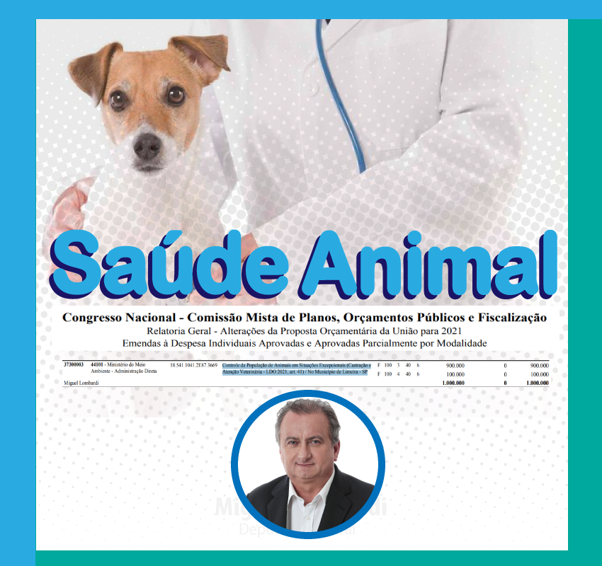 Saúde animal : Miguel aprova R$ 1 milhão para política pública